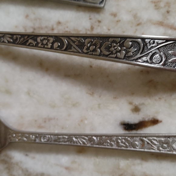 38 pc Japan Stainless Steal Supreme Cutlery Leaf Velvet Pattern - Picture 11 of 17